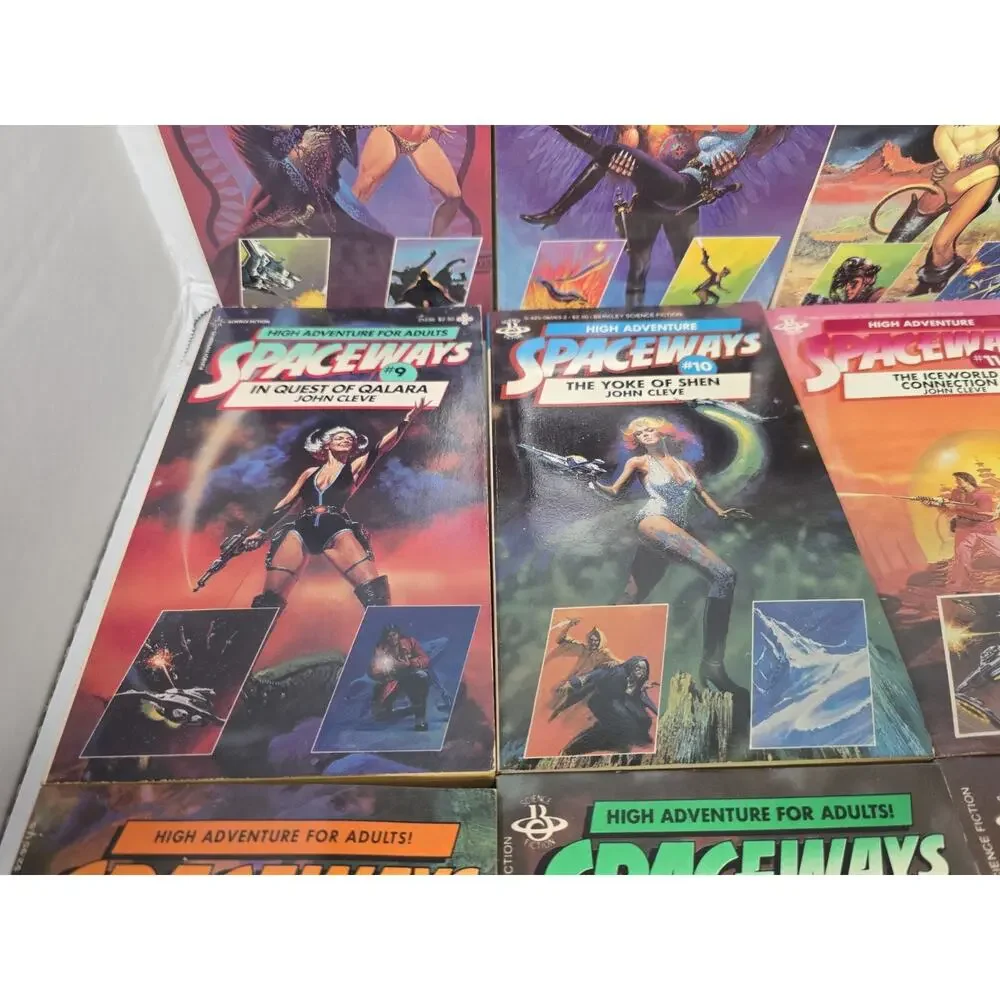 16 John Cleve Spaceways Series #4-#19 MMPB VTG Science Fiction Novels Lot
